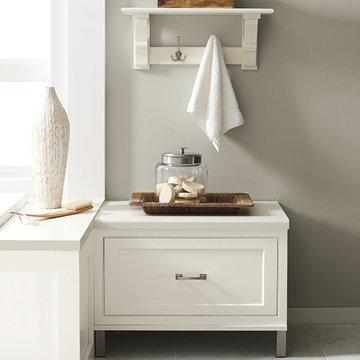 White Inset Bathroom Cabinets