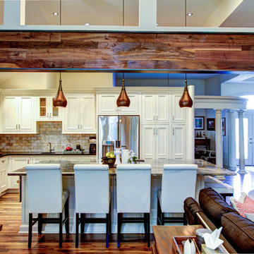 Rustic/Elegant Kitchen & Hearth Space