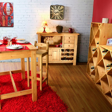 Mobilier de cuisine en pin