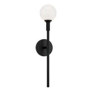 Hazel Mazel Brass Wall Sconce w/ Opal Glass Shade main image 0