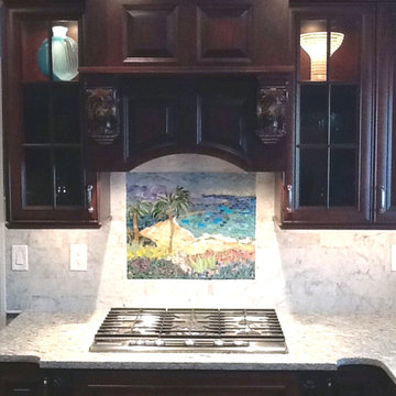 Kitchen Beach Scene Mosaic