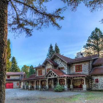Arlee Montana Concrete Log Cabin