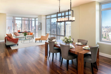 Trendy home design photo in New York