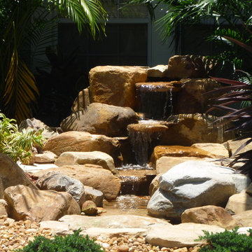 Small Garden Waterfall and pond