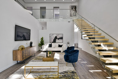 Inspiration for a contemporary living room remodel in Other
