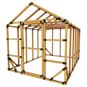 In Stock 8ft W X 12ft D E Z Frame Standard Greenhouse Kit Farmhouse Greenhouses By E Z Frame Structures Shelters Llc Houzz