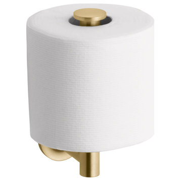 Kohler K-14444 Purist Wall Mounted Euro Toilet Paper Holder - Vibrant Brushed
