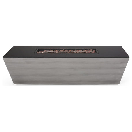 Harmon Outdoor 50,000 BTU Rectangular Fire Pit, No Tank Holder
