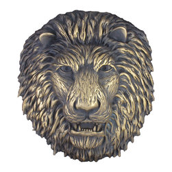 Metal finish pool fountain spitter lion head - Products