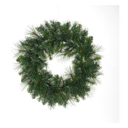 Home Accents Holiday Mixed Pine Wreath - 24 Inch - Wreaths And Garlands