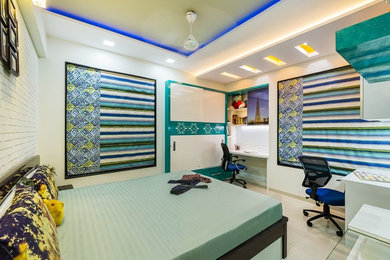 Photo of a modern bedroom in Pune.
