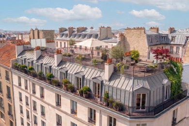Aménagement d'une terrasse contemporaine.