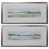 Panoramic Seascape Framed Prints, Set of 2