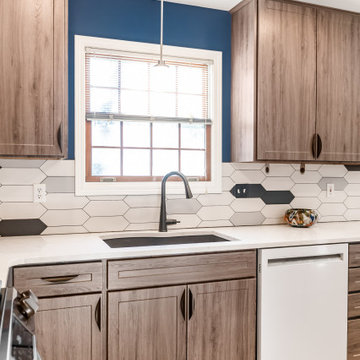 Transitional Kitchen Remodel Done in Gibraltar Color