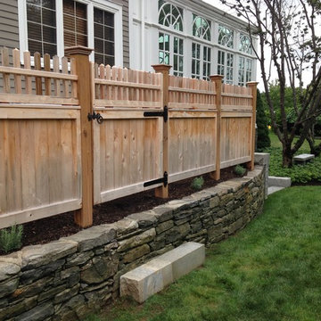 Avon with Barrett Top Privacy Fence