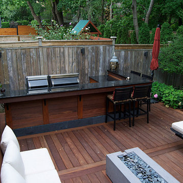 North York Custom Ipe Deck with Fire Table