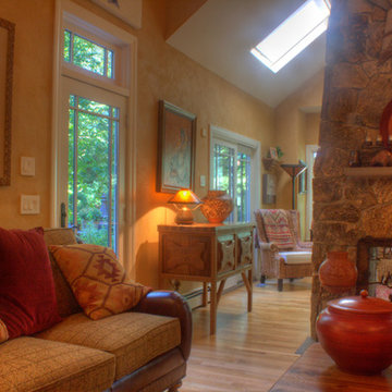 American Clay Wall Finish Breathes Warmth and Character in Soaring Great Room