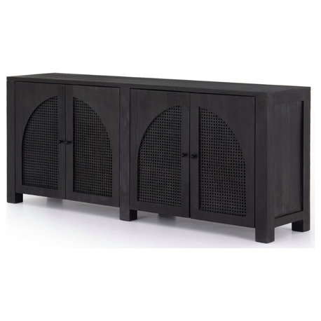 Four Hands Tilda Sideboard, Black Wash Mango