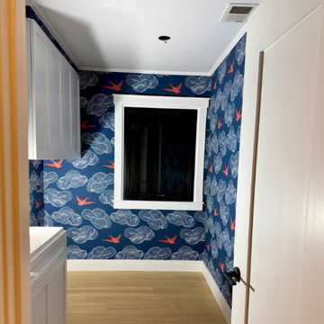 Wallpaper installation Laundry Room in Goodyear