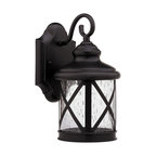 Milania Adora Transitional 1-Light Rubbed Bronze Outdoor Wall Sconce