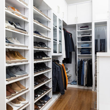 Luxurious Walk-in Closet with Island