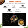 VEVOR Electric Cooktop Multi-Burners Ceramic Glass Stove Top Touch Control