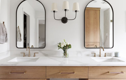 Before and After: 3 Dreamy White-and-Wood Bathroom Makeovers