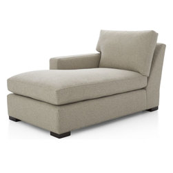 Crate&Barrel - Axis II Left Arm Chaise Lounge (Theater) - Indoor Chaise Lounge Chairs