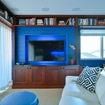 The Ultimate Loft - TV built-in wall view