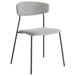 Gingko - Lucy Dining Chair, Set of 2, Light Gray - The perfect small-space dining chair that does not compromise on style or comfort! This great dining chair boasts a comfortably upholstered seat and back without the bulk of a traditional chair.