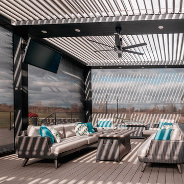 Lake Forest Golf Club - Ann Arbor, MI: StruXure Louvered Pergola & MagnaTrack