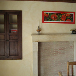 Firebox Stone inserts Herringbone & More (Mediterranean Style) - Indoor Fireplaces