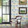 MN1913 Seaside Jacobean White / Yellow / Blue Wallpaper by York Wallcoverings