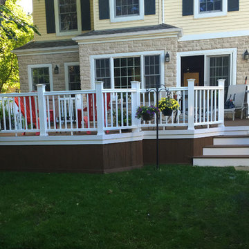 Timber Tech Deck with contrasting Radiance rails