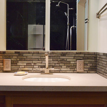 Beach Style Master Bath Remodel in Hermosa Beach, CA. Bungalow