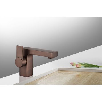 Legion Furniture Single Faucet, Brown Bronze
