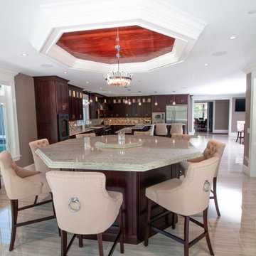 Transitional Cabico Unique Cherry Cordovan Kitchen Remodel with Butler’s Pantry