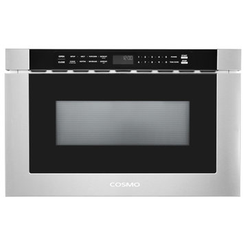 Cosmo 24" 1.2 cu ft. Built-in Microwave Drawer, Stainless Steel