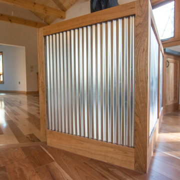 Cherry framed corrugated steel sides