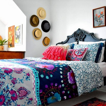 Ildiko Horvath's boho bedroom using Annie Sloan paints