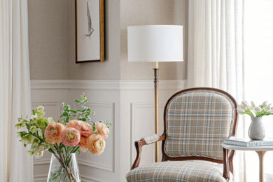 Example of a french country family room design in Other