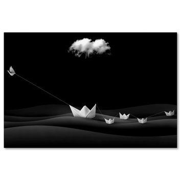 Sulaiman Almawash 'Paper Boats' Canvas Art, 19x12