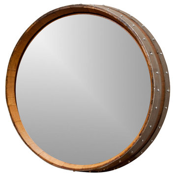 Napa Valley Wine Barrel Mirror