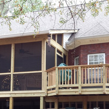 Bonaire GA Shed Roof Screened Porch and Deck