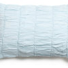 Sophie Ruched Aqua Bolster Pillow