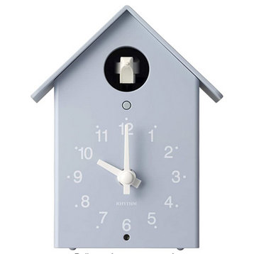 Rhythm's Tori House Blue Cuckoo Clock