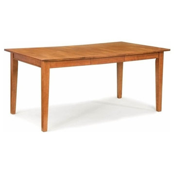 Homestyles Arts & Crafts Wood Dining Table in Brown