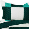 Natural Beauty 3PC Vermicelli-Quilted Patchwork Quilt Set-Full/Queen Size