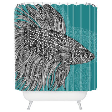 Valentina Ramos Beta Fish Shower Curtain
