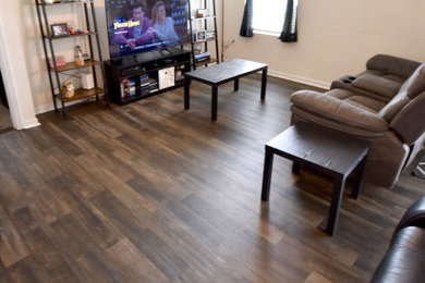 Example of a classic family room design in Jacksonville